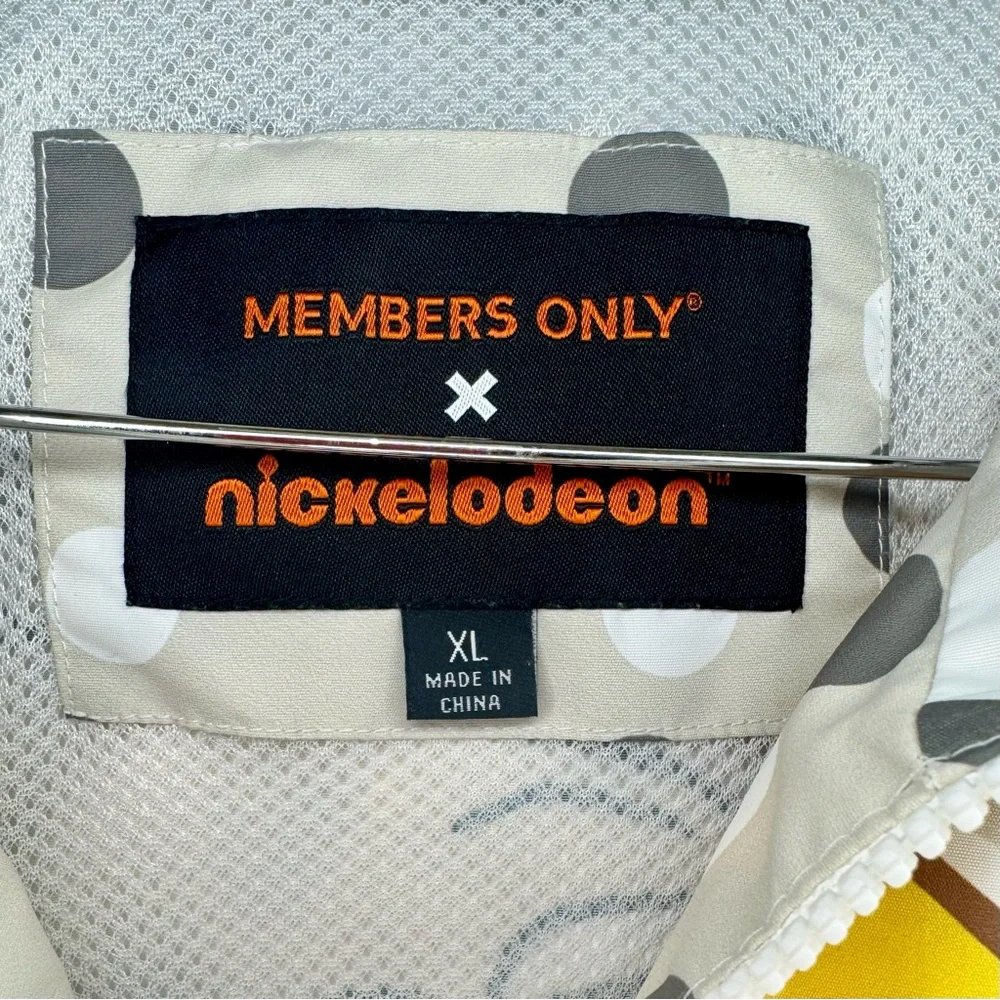 Nickelodeon Members Only X Rugrats Hey Arnold Windbreaker Jacket X Large Stempy - Picture 7 of 12